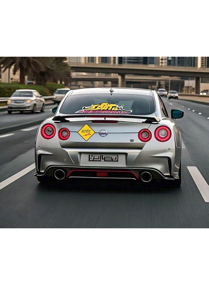 MIRFA New Driver (RTA) Sticker, Reflective, Self Adhesive, Waterproof, Vinyl Sign (11cm x 11cm) - Image 3